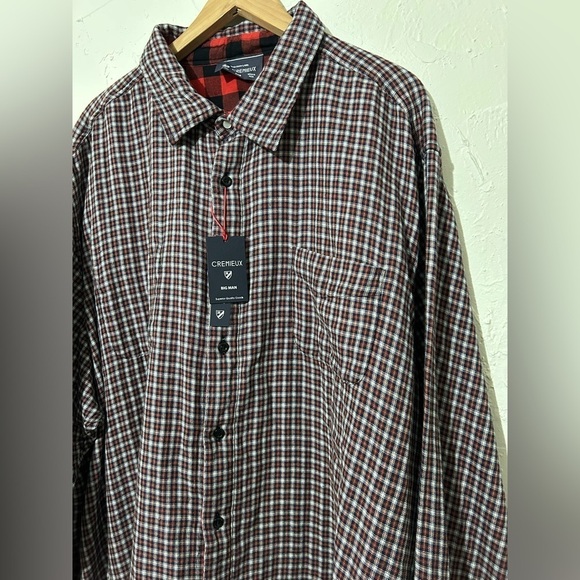 Cremieux Classic Fit Buffalo Plaid Reversible Long Sleeve Woven Shirt Sz 3XB - Picture 14 of 16